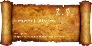 Kurunczi Vivien névjegykártya